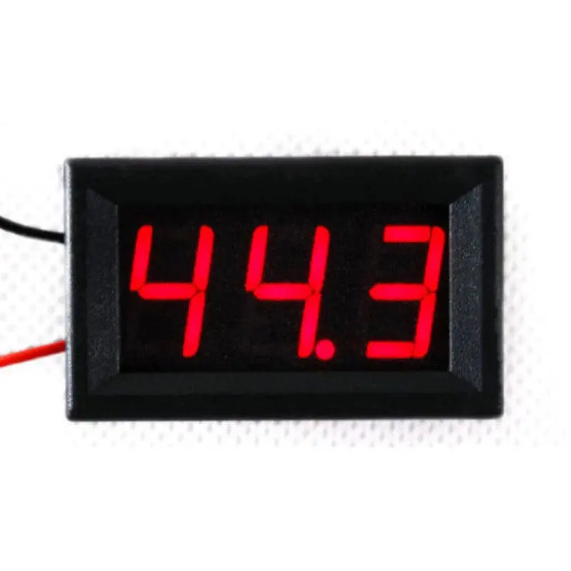 0.56" Red Led Car Digital Display Panel Volt Meter Voltmeter Dc 5-120V 2 Wires 69057 1