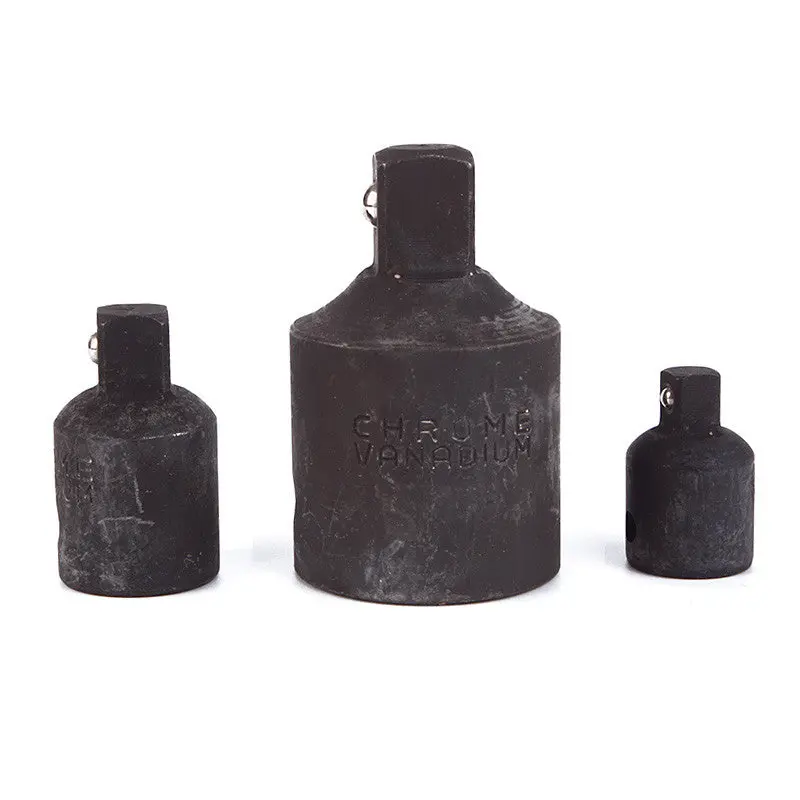 1/4 3/8 1/2 Drive Socket Adapter Converter Reducer Air Impact Craftsman Socket Wrench Adapter Hand Tools 3Pcs 91157 1