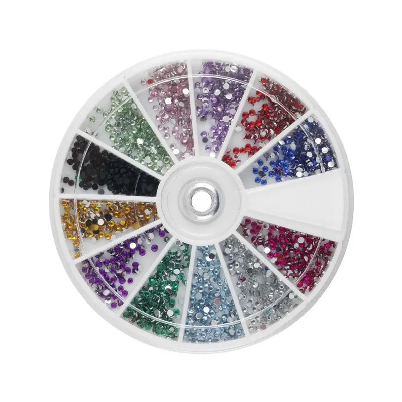 1.5Mm 3600Pcs Nail Art 3D Diy Rhinestones Decoration 1