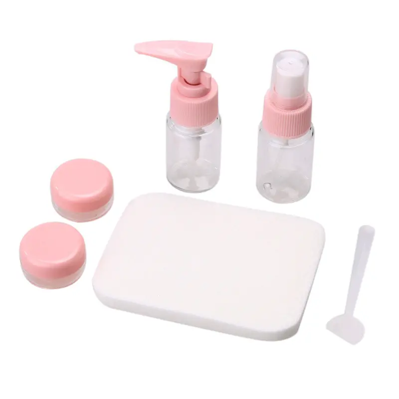1 Bottle Refillable Protable 30Ml Soap Plastic Pressed Pump Spray Bottle Emulsion Cream Refillable Bottles Rom Color 1