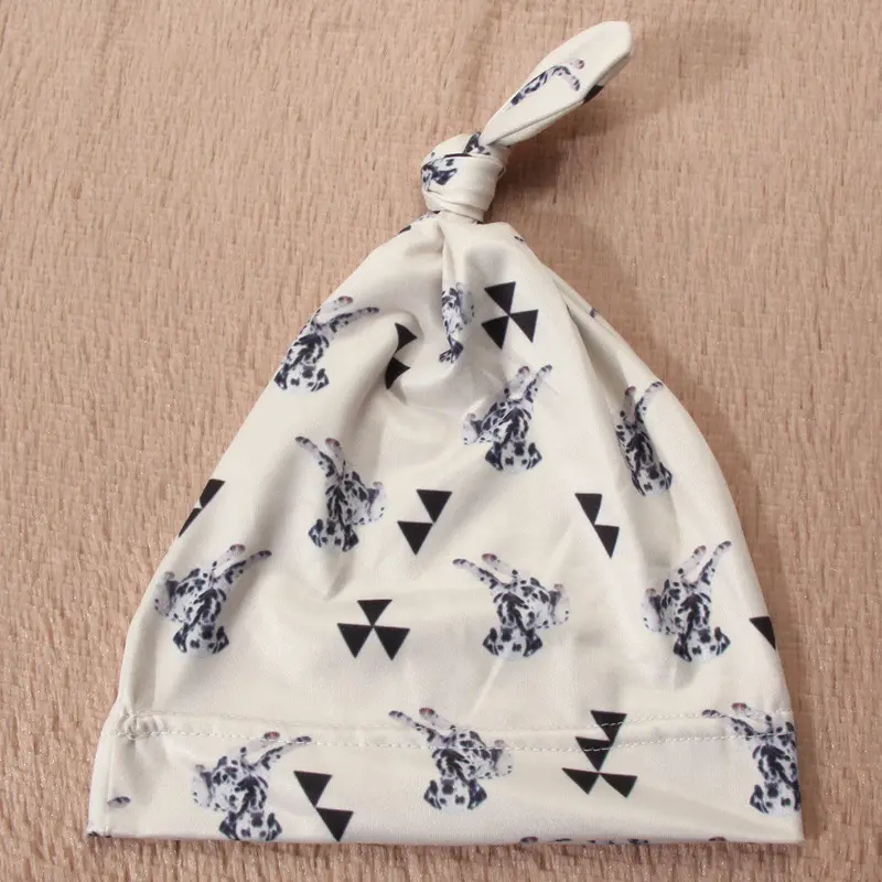 1 Piece Baby Hat Girl Boy Cap Beanie Geometic Infant Cotton Headgear Sleep Hat Baby Accessories 1
