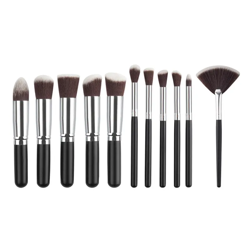 1 Pressional Makeup Brush Wood Hle Cosmetic Eyeshadow Foundation Brush Make Up Tools Pincel Maquiagem 2