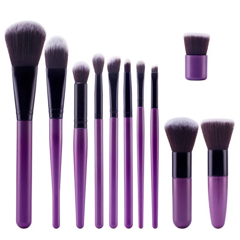 1 Purple Makeup Brush Pro Powder Blush Foundation Eyeshadow Eyeliner Lip Cosmetic Makeup Brushes Brochas Maquillaje 1