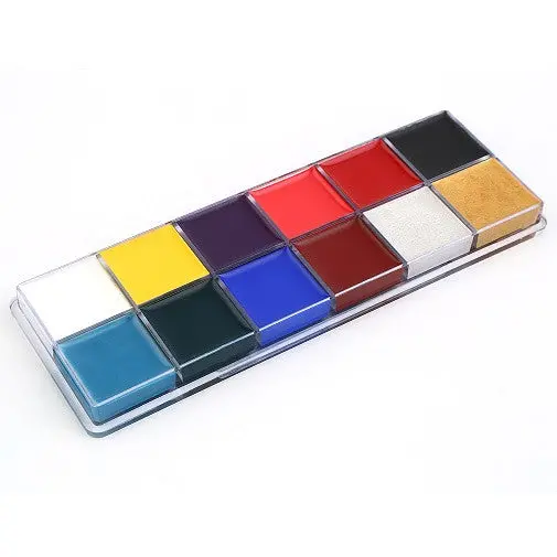 1 Set 12 Colors Flash Tattoo Face Body Paint Oil Painting Art 1