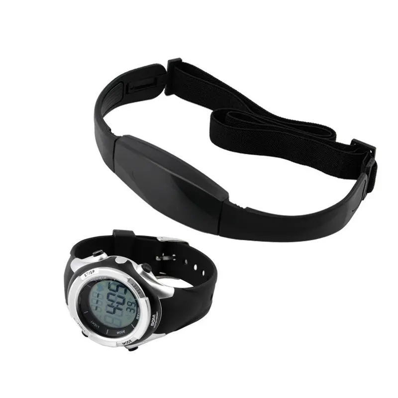 1 Set Chest Transmitter Strap+Watch Outdoor Cycling Sport Wireless Heart Rate Monitor Sport Fitness Reloj Inteligente 1