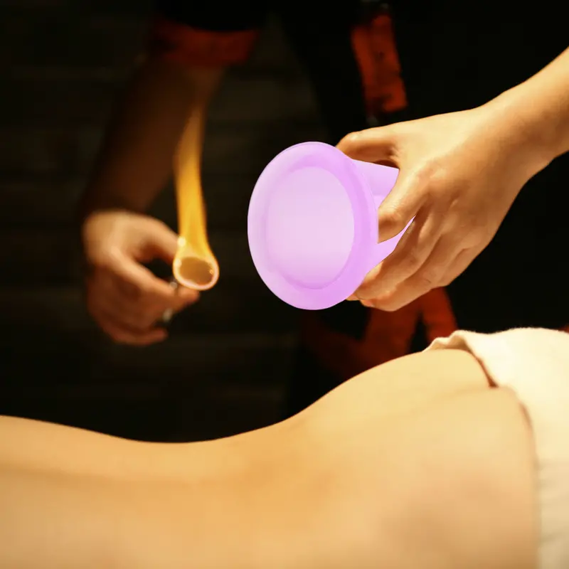1 Set4 Pcs Health Care Body Anti Cellulite Silicone Vacuum Massage Eye Neck Face Back Massager Cupping Cup 1
