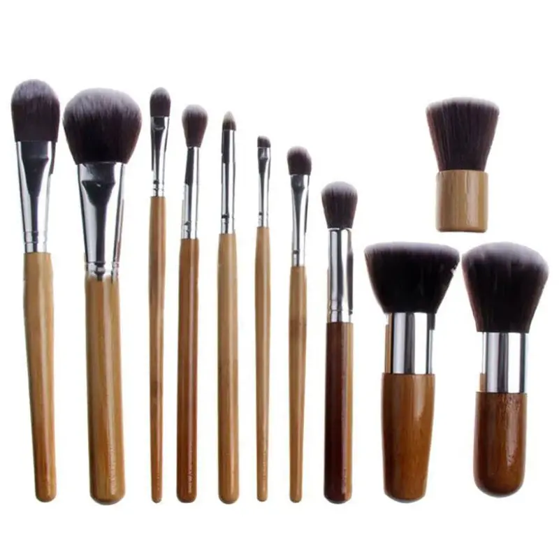 1 Wooden Handle Professional Makeup Cosmetic Eyeshadow Foundation Concealer Brush Tool Set Brushes Gift 1