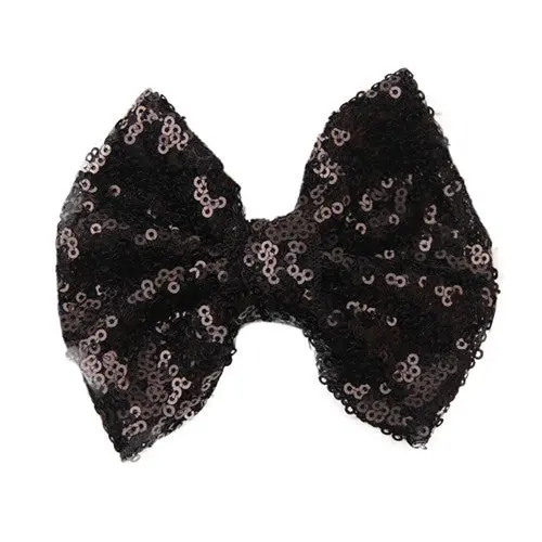 10 Candy Colors Children Sequin Barrettes Cute Baby Girl Big Bow Clips Boutique Hair Pin Luxury Girls Hairpin 1