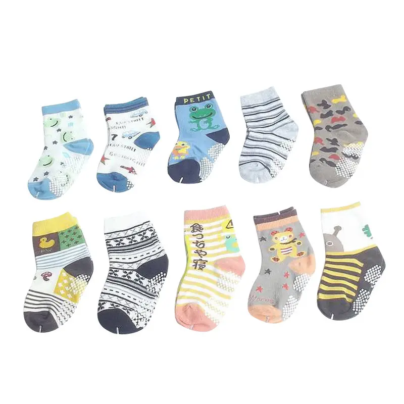 10 Pair Cotton Baby Socks Born Floor Socks Kids Cartoon Short Socks Baby Girl Boy Socks 1