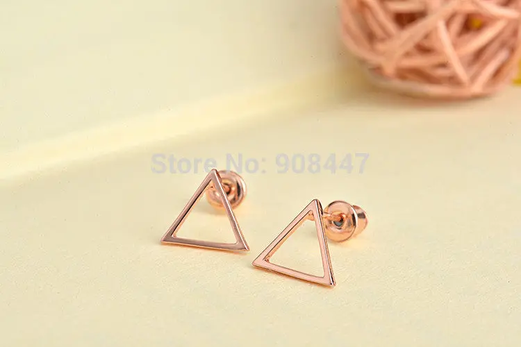 10 Pairs-S062 Jewelry Triangle Earrings Cute Simple Stud Earrings 1