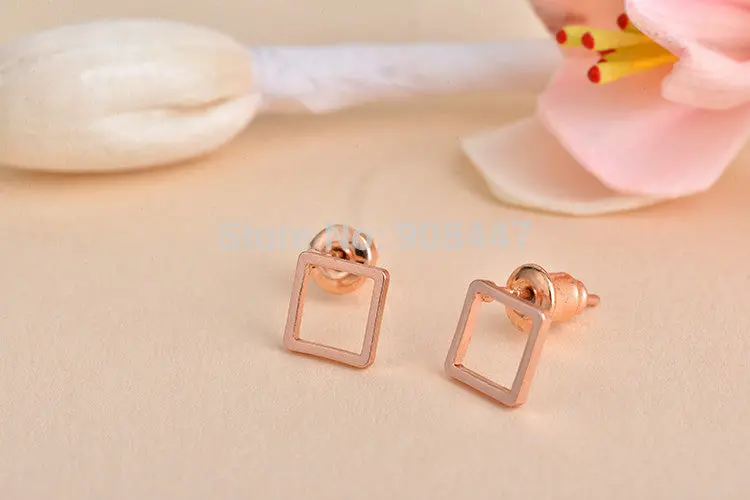 10 Pairs-S064 Jewelry Square Earrings,Earstuds - 1