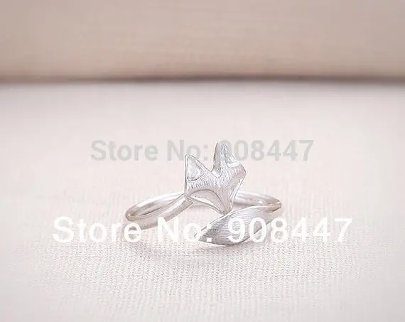 10 Pcs- Jewelry Cute Fox Ring Adjustable Rings Animal Rings Cool Rings Party Gifts 2