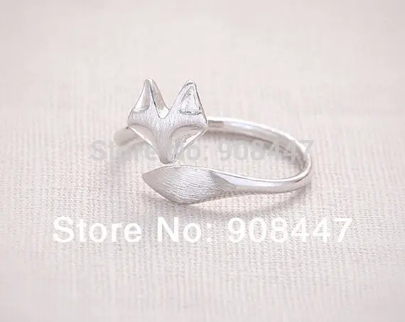 10 Pcs- Jewelry Cute Fox Ring Adjustable Rings Animal Rings Cool Rings Party Gifts 3