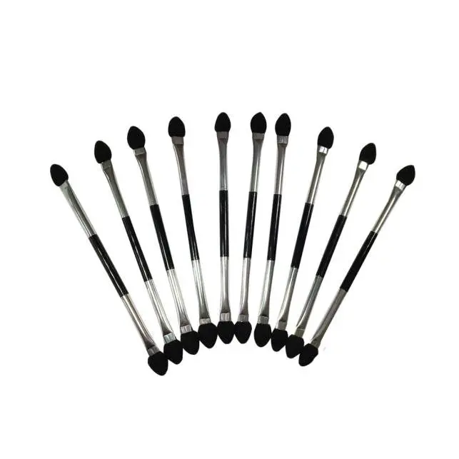 10 Pcs Professional Makeup Double-End Eye Shadow Eyeliner Makeup Brushes Sponge Applicator Tool Cosmetics 1