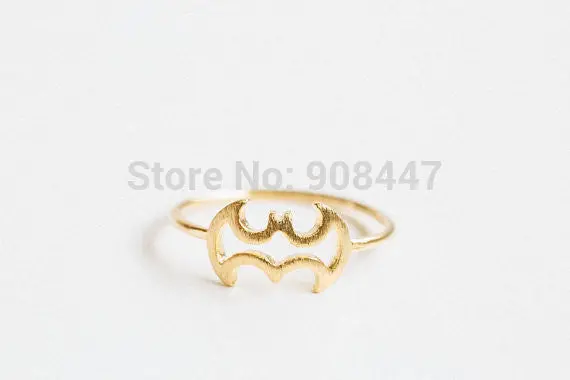 10 Pcs-R128 Cute Line Batman Ring,Animal Bat Ring - 3
