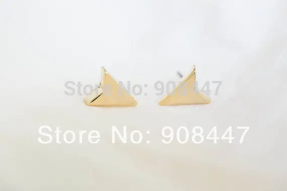 10 Pcs-S010 Cute Earrings Jewelry 18K Gold Plated Bling Arrow Earrings 1