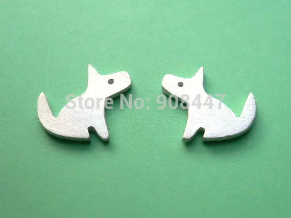 10 Pcs-S074 Jewelry Cute Dog Stud Earrings - Puppy Silver Jewelry - Kawaii Jewelry 1