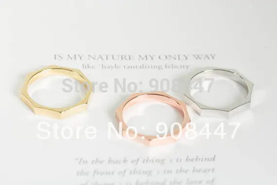 10 Pcslot- Alloy Octagon Ring Stackable Rings Rings Unique Rings 1