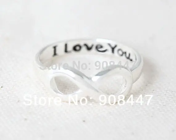 10 Pcslot- Best Sell Product I Love You Infinity Ring ,Midi Rings,Different Colors Available 2