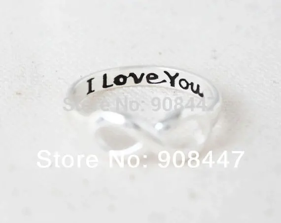 10 Pcslot- Best Sell Product I Love You Infinity Ring ,Midi Rings,Different Colors Available 3