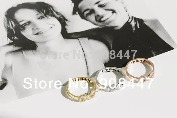 10 Pcslot- Crystal Best Friend Infinity Rings,Best Friends Rings,Infinity Rings,Infinity Jewelry,Eternity Rings 3