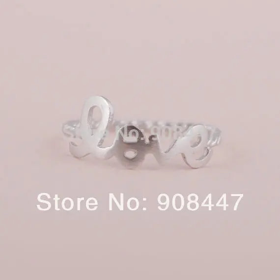 10 Pcslot- Jewelry Accessories Love Letter Ring Finger Ring Mix Color . 1