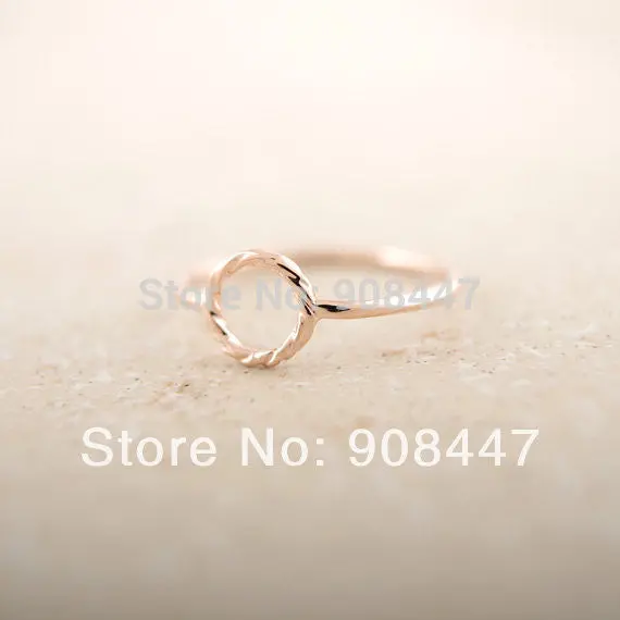 10 Pcslot- Promotion Price Gold-Plated Twisted Ring Korean Style Rings 3