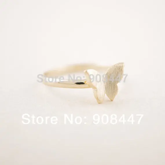 10 Pcslot-R201 , Butterfly Ring ,Gold Silver Plated Rings 1