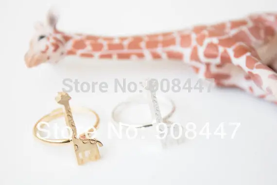 10 Pcslot-R203 Europe And The United States Jewelry Deer Ring Giraffe Ring Accessories . 2