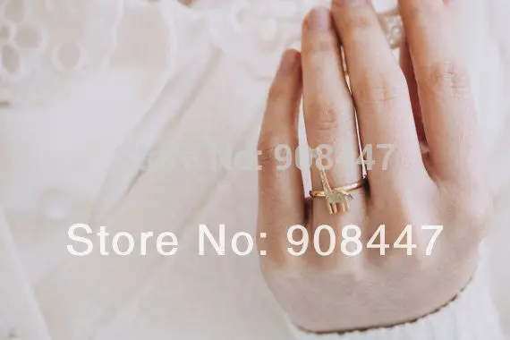10 Pcslot-R203 Europe And The United States Jewelry Deer Ring Giraffe Ring Accessories . 3