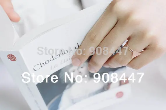 10 Pcslot-R208 Triangle Plate Rings, Stretch Rings ,Couple Rings, Vintage Style Rings 3