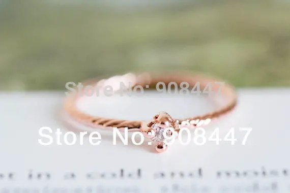 10 Pcslot- Solitary Cz Knuckle Rings,Pinky Rings,Cubic Zirconia Ring 2