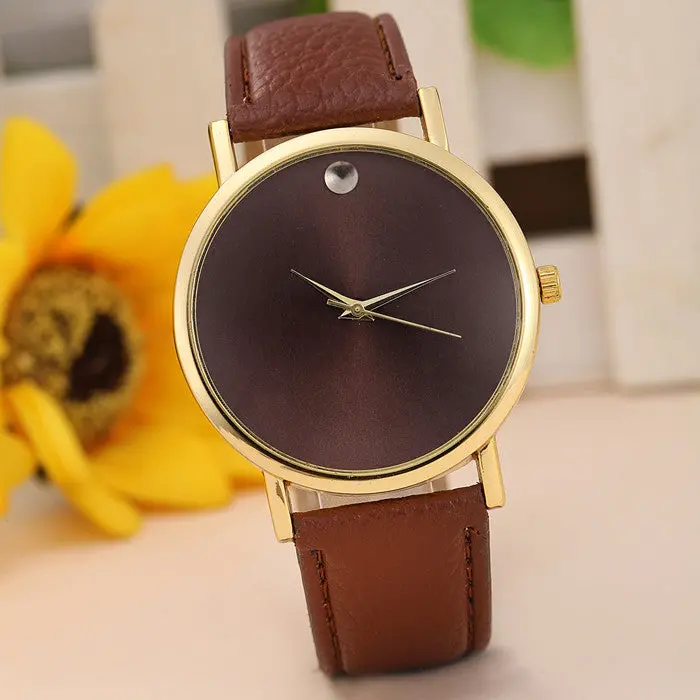 100% Clocks Geneva Roman Numerals Leather Analog Quartz Watch Women Watches Woman Geneve Watch Gifts 3