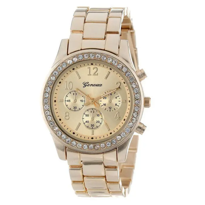 100% Clocks Geneva Roman Numerals Leather Analog Quartz Watch Women Watches Woman Geneve Watch Gifts 7