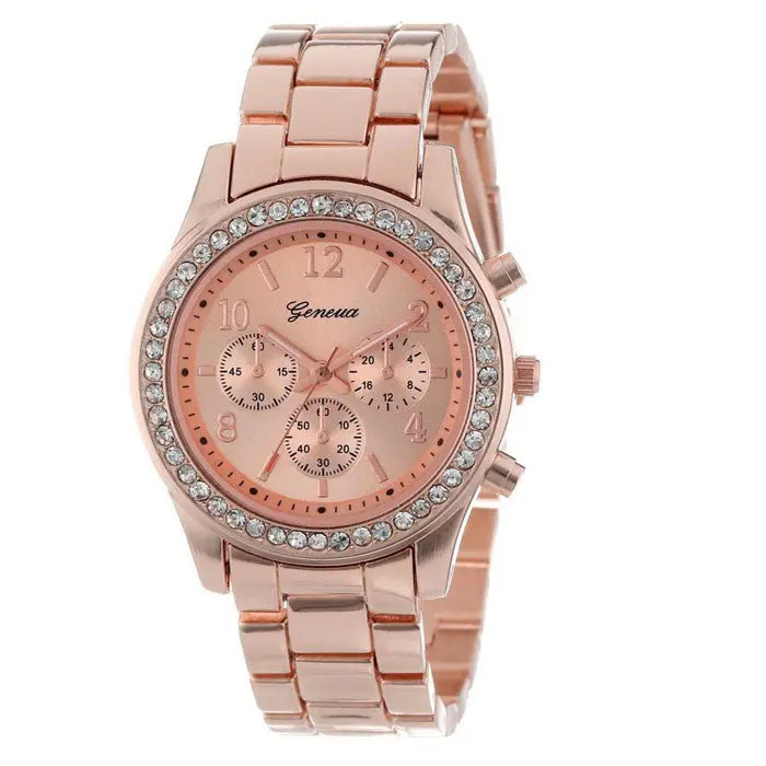 100% Clocks Geneva Roman Numerals Leather Analog Quartz Watch Women Watches Woman Geneve Watch Gifts 8