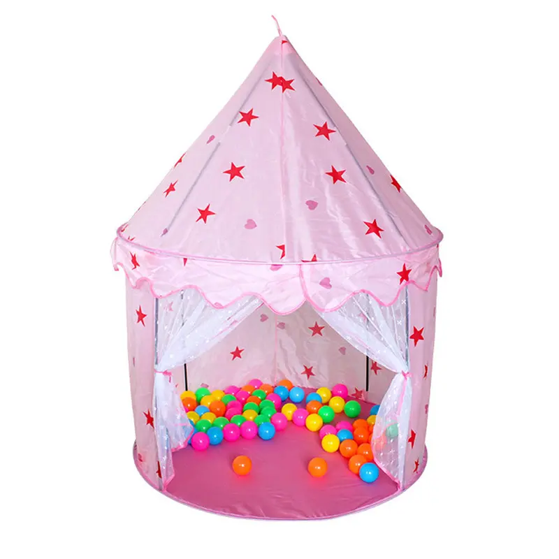 100*135Cm Large Children Beach Tent Baby Toy Play House Kids Princess Castle Indoor Outdoor Playhouse Toys Tents Pink 1
