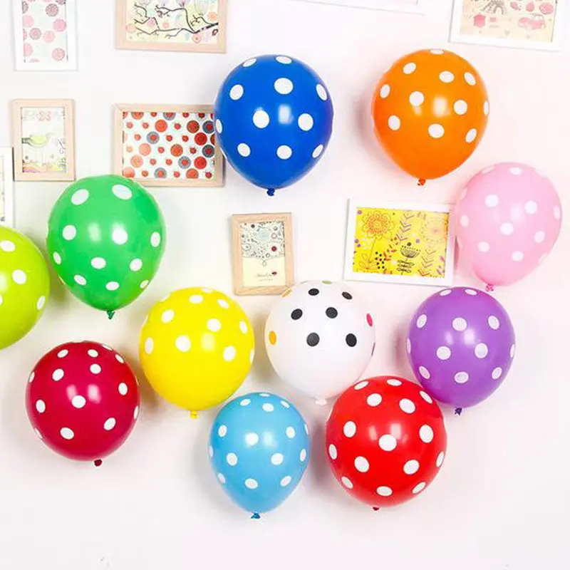 100Pcs 12 Inch 2.8G Latex Balloons Birthday Decoration Home Decor Polka Dot Balloon For Party Wedding Kids Children Toy 1
