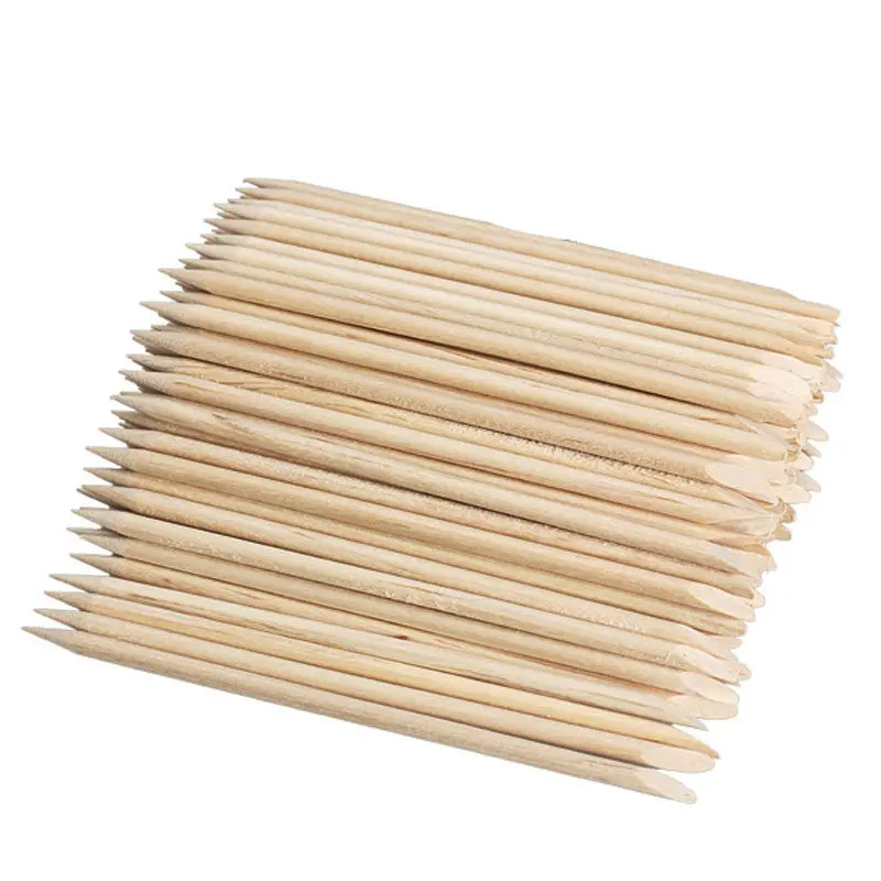 100Pcs Nail Art Orange Sticks Wood Cuticle Pusher Cuticle Remover For Manicures Nail Tools 1