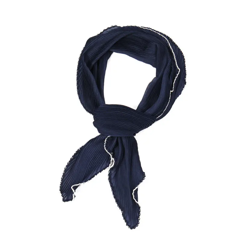 104Cm*46Cm Women Scarf Lady Soft Chiffon Triangle Wrap Shawl Stole Shawls Scarves Scarf 4