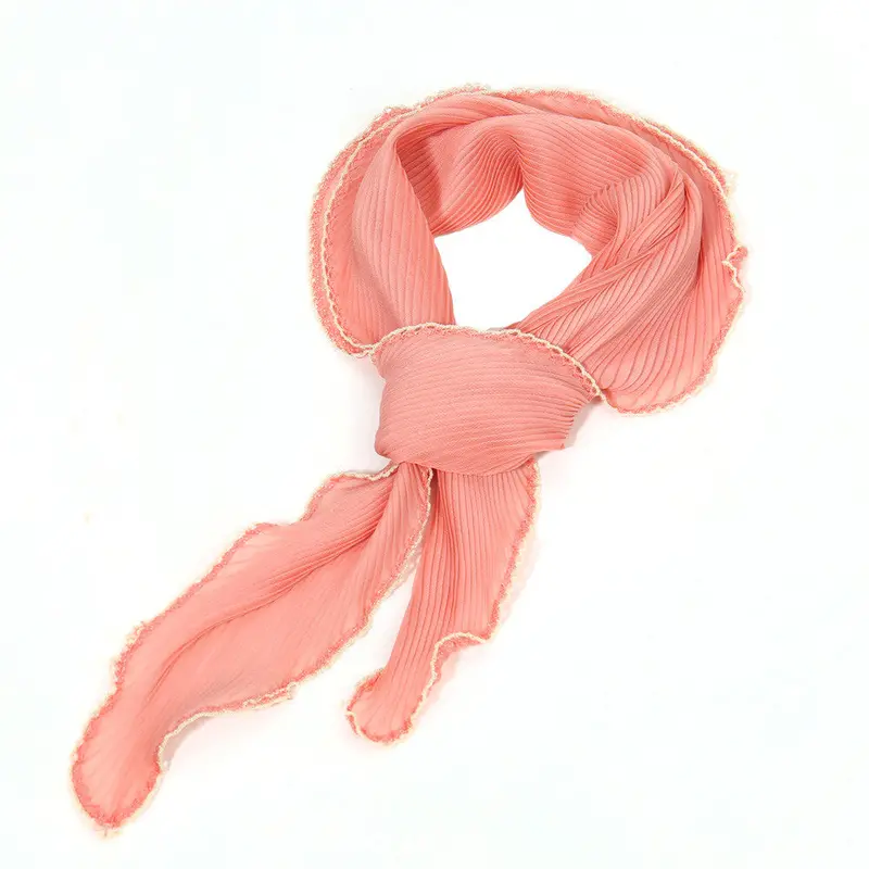 104Cm*46Cm Women Scarf Lady Soft Chiffon Triangle Wrap Shawl Stole Shawls Scarves Scarf 5