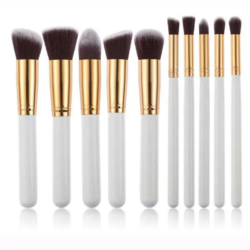 10Pc Makeup Brushes Set Pro Powder Blush Foundation Eyeshadow Eyeliner Lip Colorful Cosmetic Brush Kit Beauty Tool 1