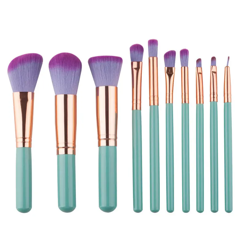 10Pcs /1 Gujhui Professional Makeup Brushes Eyebrow Powder Foundation Maquiagem Make Up Brushes Maquillage Brush Tool 1