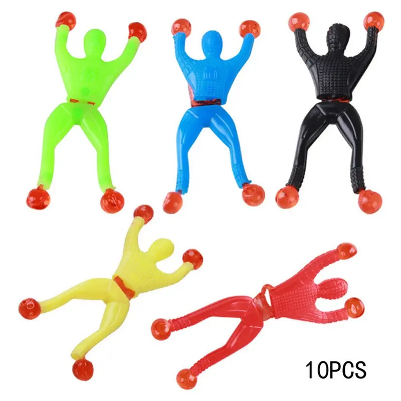 10Pcs Climbing Superman Wall Climbing Spiderman Climb Walls Spider Men Superman Children's Toys 1