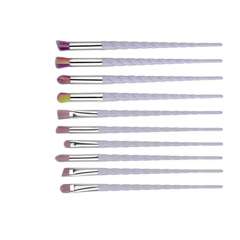 10Pcs Eyebrow Eyeliner Blush Cosmetic Makeup Brushes Professional Foundation Concealer Make Up Brushes Maquillage Tools 1