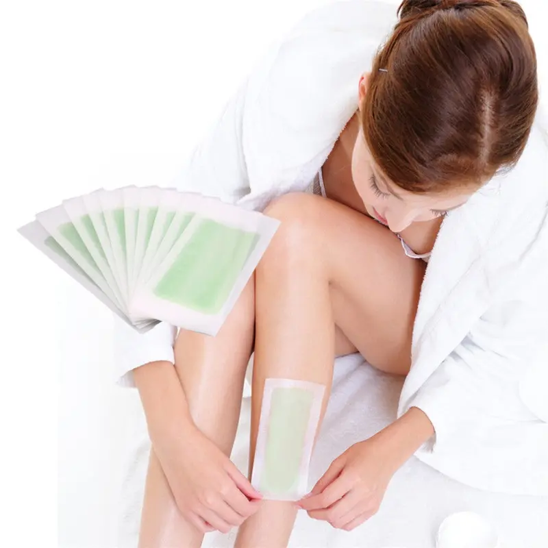 10Pcs Hair Removal Double Side Cold Wax Strips Paper For Leg Body Facial Hair 1
