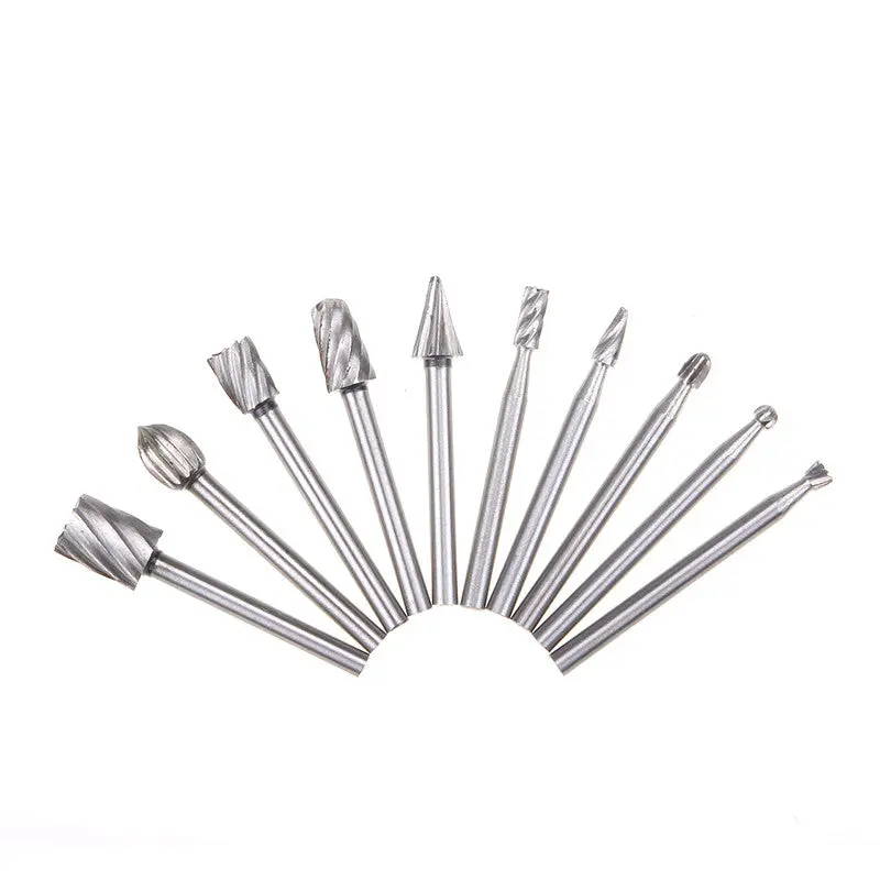 10Pcs Hss Router Bits For Wood Metal Glass Rotary Tool Drill Bit 82670 1