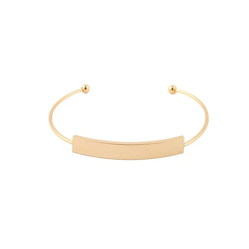10Pcs Jewelry Curved Bar Bracelets Bangles Open Bar With Balls Cuff Bracelets Wedding Gift G071 1