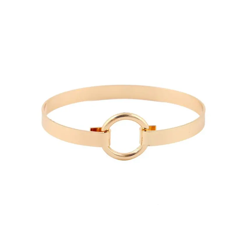 10Pcs Jewelry Open Round Bracelets Bangles Gold Geometric Circle Cuff Bracelets Gift G068 1