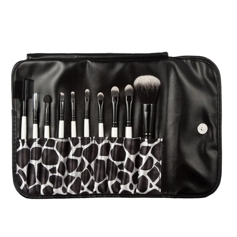 10Pcs Maange Professional Makeup Brushes Bag Foundation Eyeshadow Hair Ovale Make Up Brush Maquiagem Cosmetics Tools 1