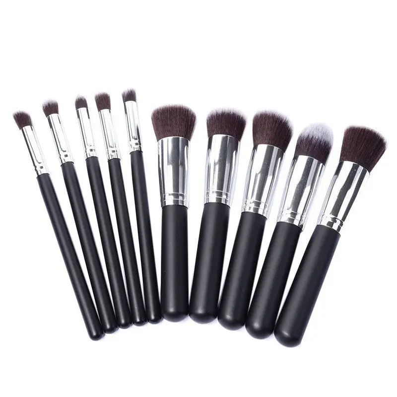 10Pcs Maange Rose Gold Makeup Brushes Maquiagem Hair Eyebrow Foundation Brush Pen Cosmetics Make Up Brushes Professional 1